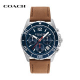 COACH蔻驰KENT系列三眼计时多功能表盘44mm蓝精