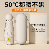 五折8骨加厚黑膠防曬晴雨兩用傘（配膠囊盒）